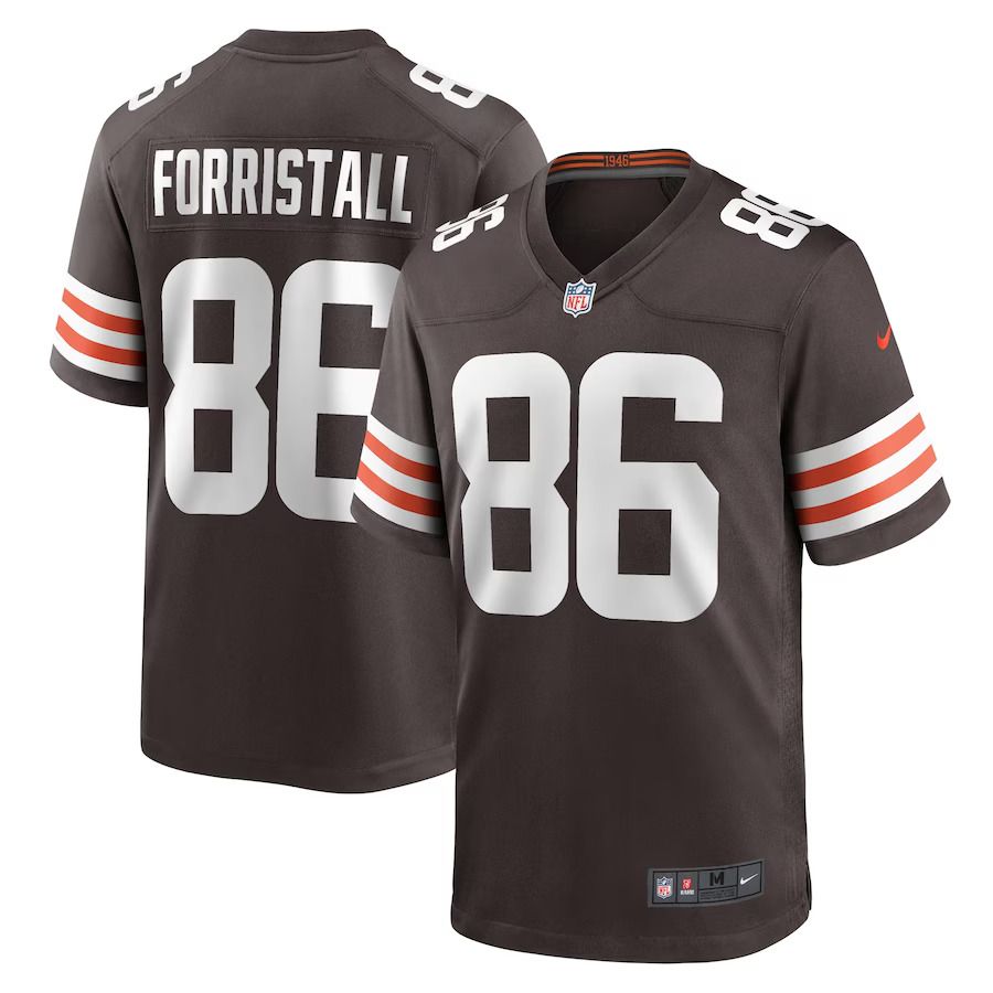 Men Cleveland Browns #86 Miller Forristall Nike Brown Game Player NFL Jersey.->women nfl jersey->Women Jersey